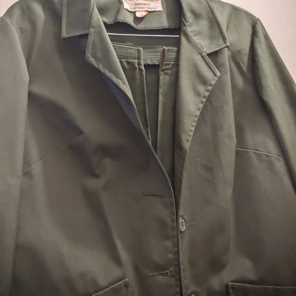 Women's two piece skirt suit - military surplus army green - Picture 9 of 14